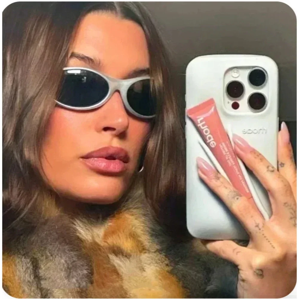 Black Rhode phone case paired w Rhode Peptide Lip Tint in Passionfruit Jelly-NEW - Picture 3 of 5